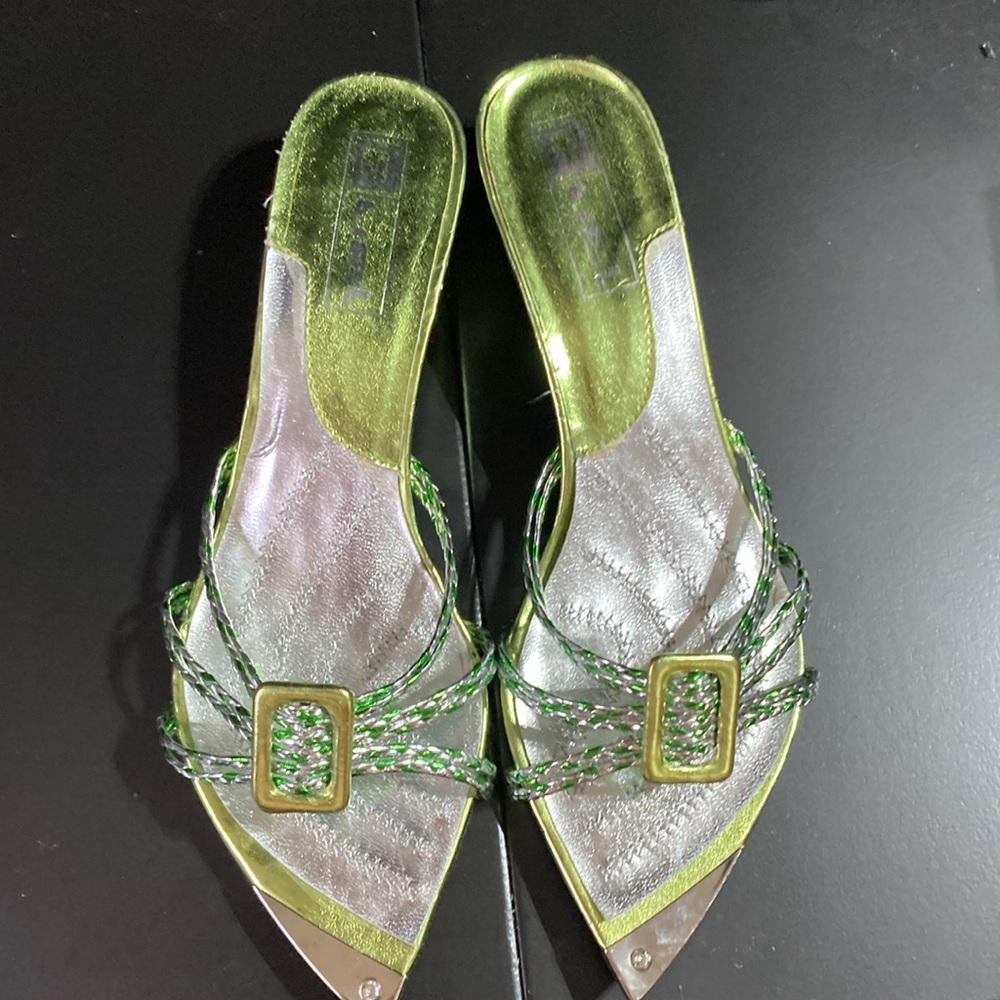 Bright Sparkling Green Sandals